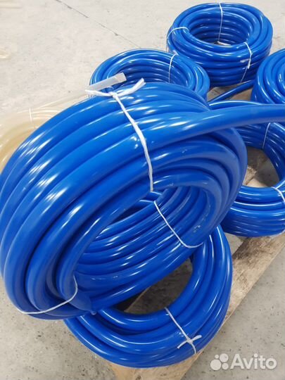 Шланг пвх для поливки 3/4 синий и прозрачный 20м