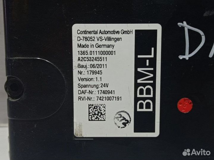 Блок управления BBM-L Daf CF, Daf XF105, Daf XF95