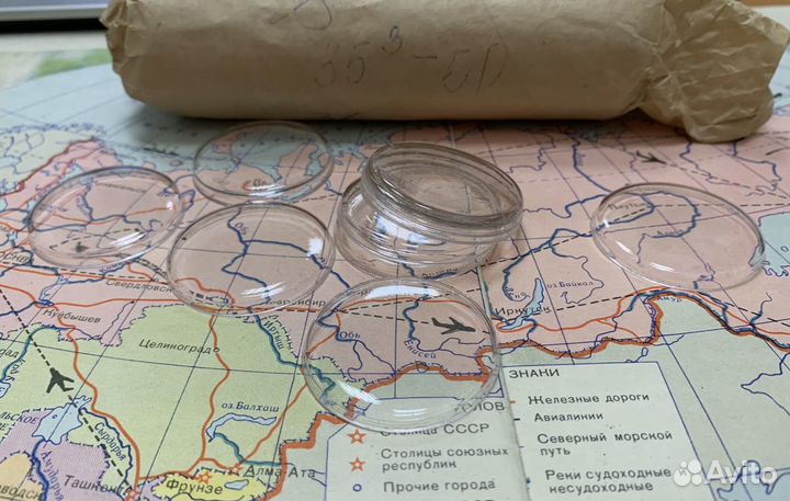 Стекла для часов. 35 мм. Сделано в СССР. новые