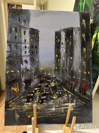 Картина маслом. Холст на картоне 30/40