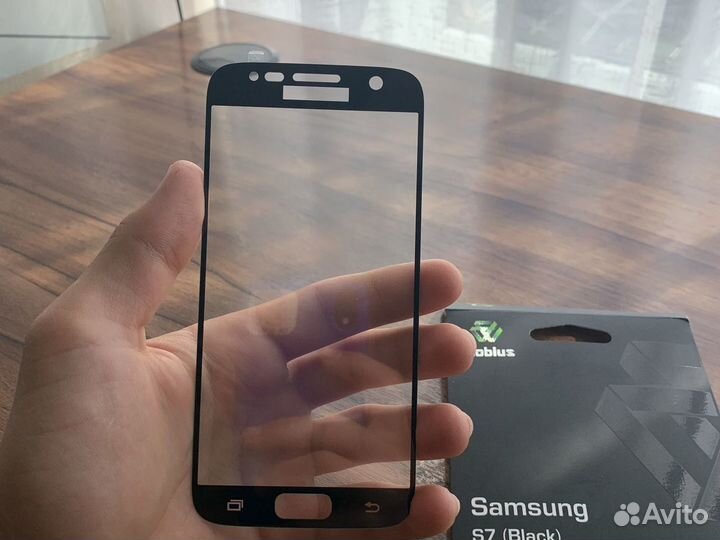 Защитное стекло samsung galaxy s7(black)