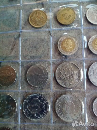 Наборы монет Исландии, Египта, Польши