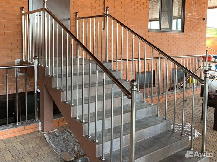 Перила ограждения поручни из нержавеющей стали