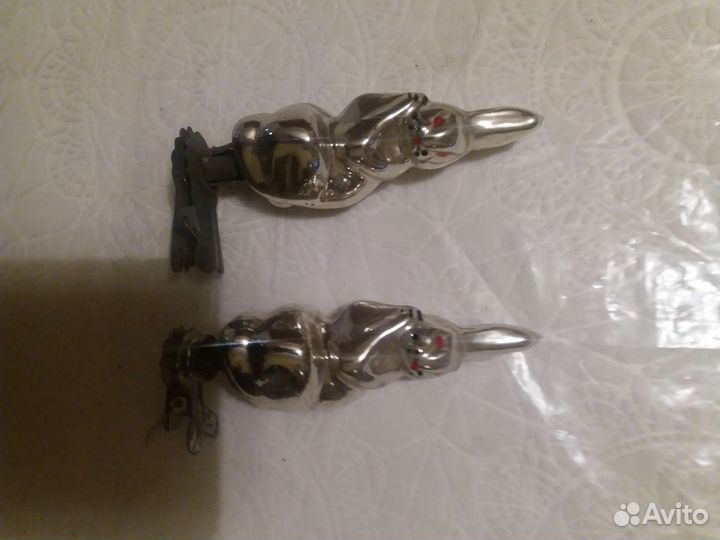 Елочные игрушки на прищепке