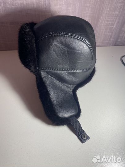 Шапка ушанка мужская норка бу