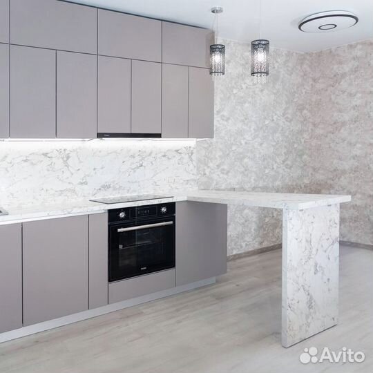 Кухонный гарнитур с барной стойкой на заказ