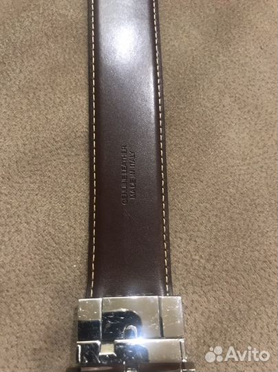 Мужской кожаный ремень Ermenegildo Zegna оригинал