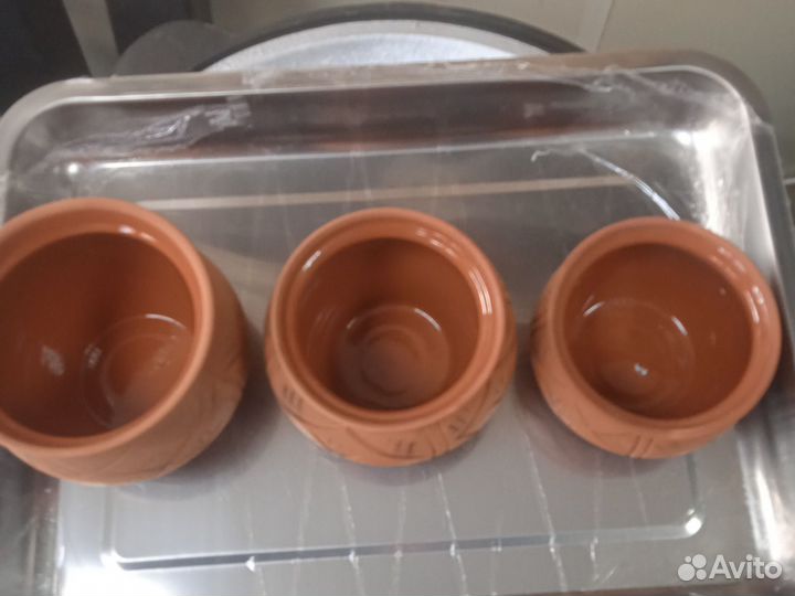 Керамические горшки для запекания новые