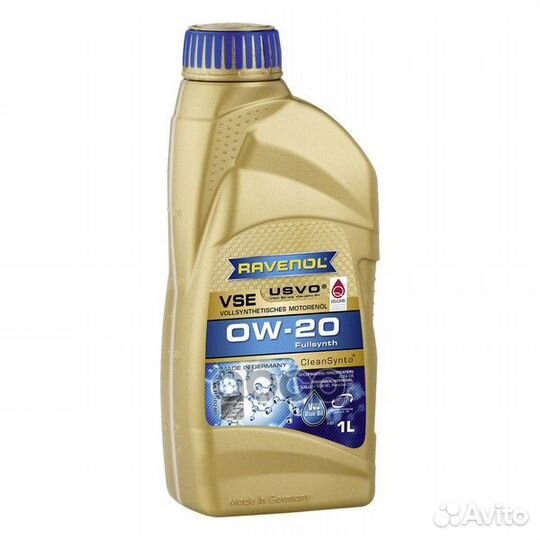 Моторное масло ravenol VSE SAE 0W-20 (1л) Ravenol