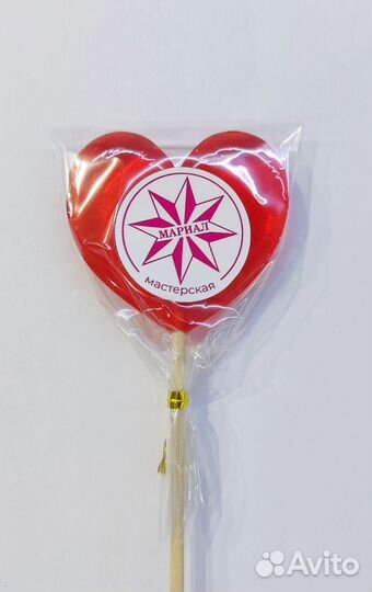 Леденцы ручной работы, с картинкой/логотипом