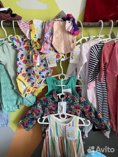 Пакет одежды на девочку до годика 50 56 62 68 74