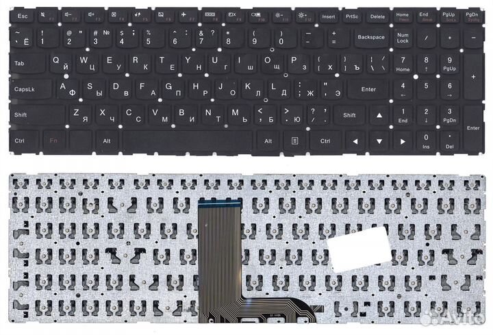 Клавиатура для Lenovo Yoga 500-15 без подсветки