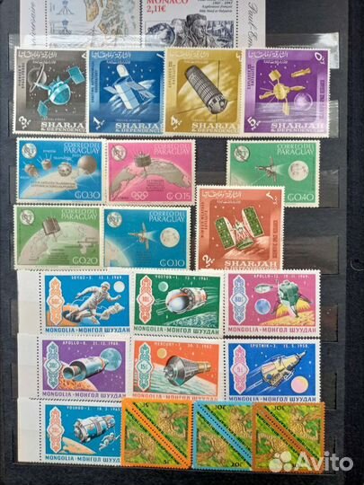 Альбом чистых марок спорт,космос
