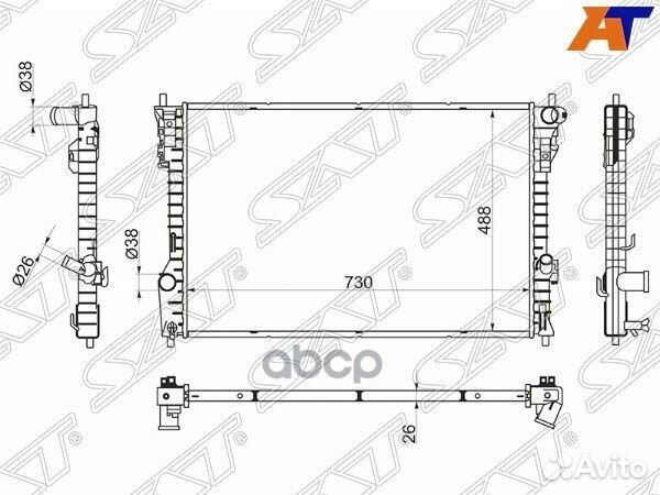 Радиатор Ford Explorer 10-19 FD0012-1 Sat