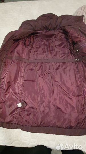 Пуховик зимний подростковый длинный