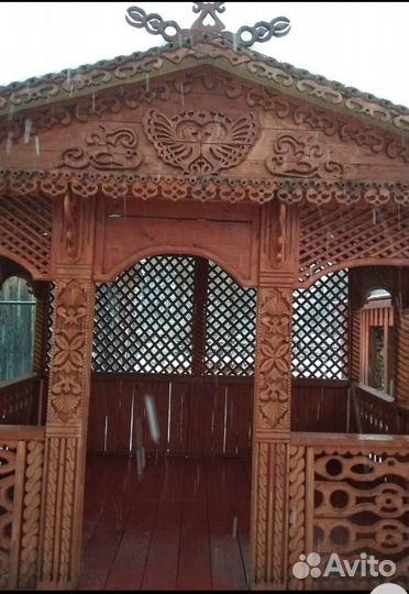 Биседка резная