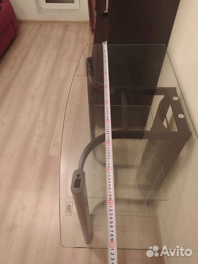 Стеклянная тумба под тв телевизор