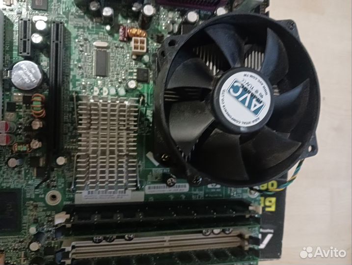 Материнская плата с процессором 775