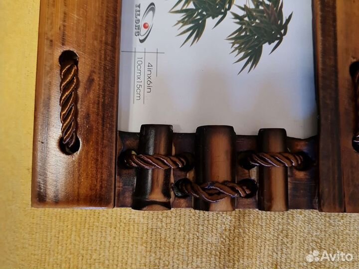 Фоторамка на 3 фото ручной работы