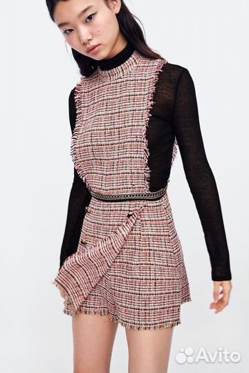 Комбинезон zara твидовый