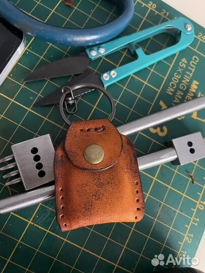 Чехол для таблетки, ключа от домофона из кожи
