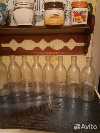 Мерные стеклянные баночки СССР, 