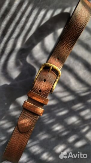 Кожаный ремень ручной работы