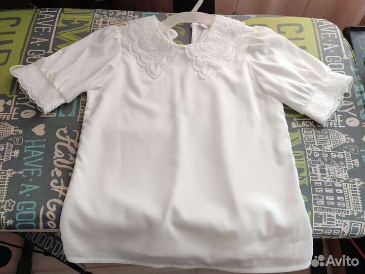 Блузка белая школьная