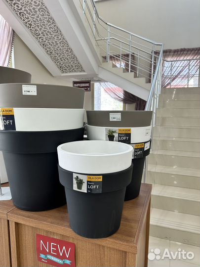 Вазоны для цветов, горшки, кашпо, грунт