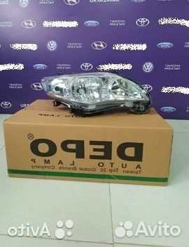Фара на Короллу Е150 рестайлинг 2011 depo правая