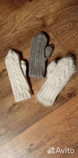 Варежки новые шерсть 100