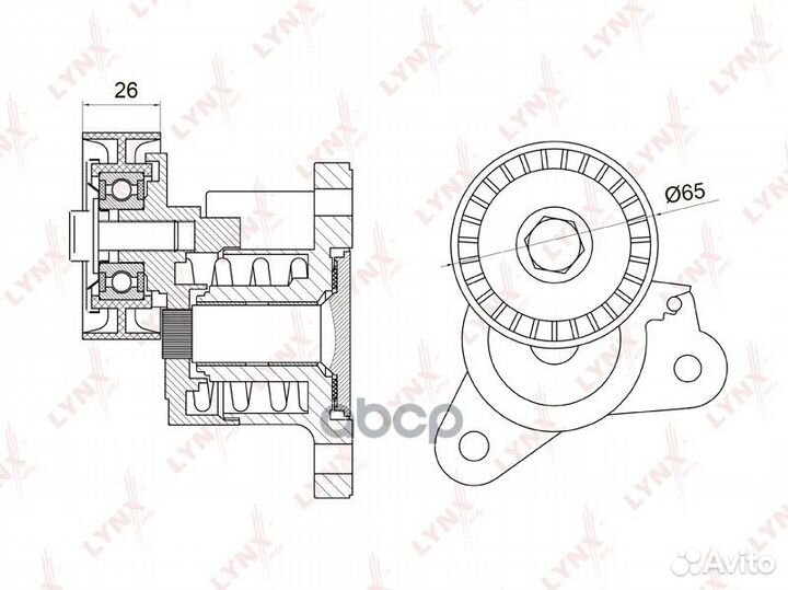 Натяжитель ремня навесного оборудования PT3022