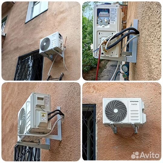 Монтаж сплит-систем, демонтаж, тех. обслуживани