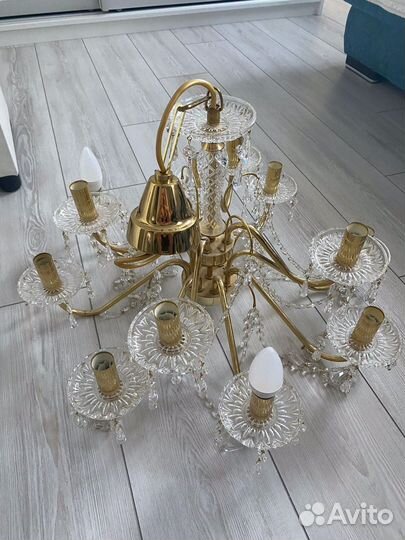 Люстра чешский хрусталь