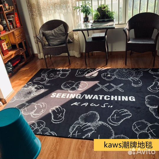 Коврик кавс kaws bearbrick