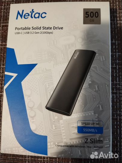 Внешний жесткий диск SSD Netac External 500 Гб