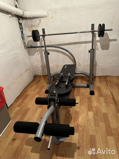Скамья для жима Torneo + железо 70кг