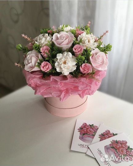 Букет из мыла, букет цветов, букет роз
