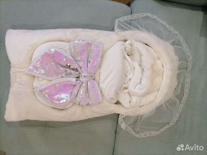 Конверт на выписку для девочки зима