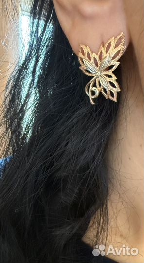 Золотые серьги СССР 583 пр