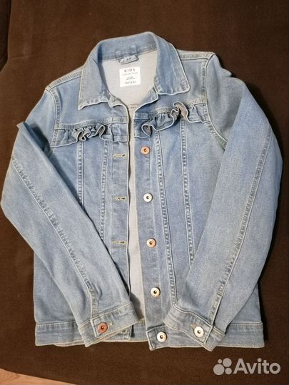 Джинсовая куртка для девочки 158 р