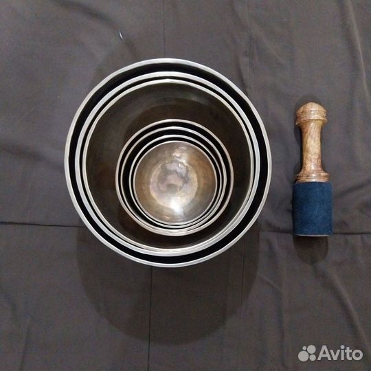 Тибетские поющие чаши - набор 7 чакр