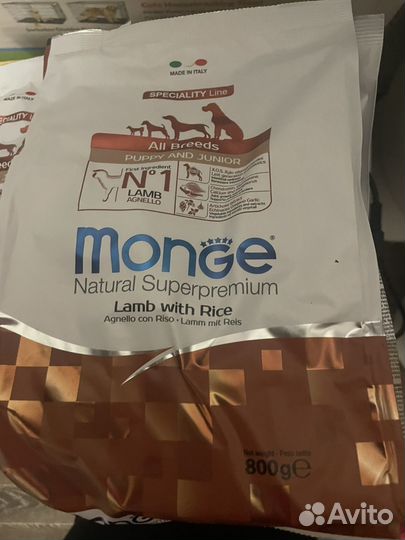 Корм для собак monge