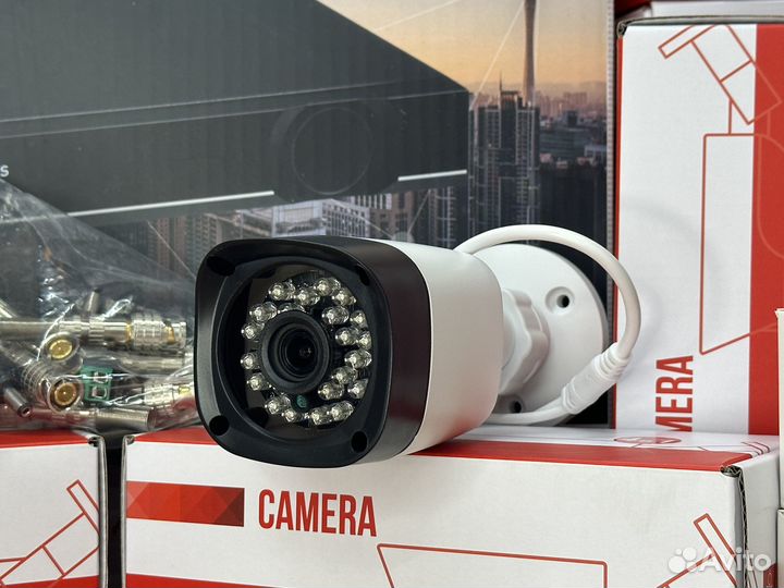 Комплект видеонаблюдения онлайн просмотр 4 камеры