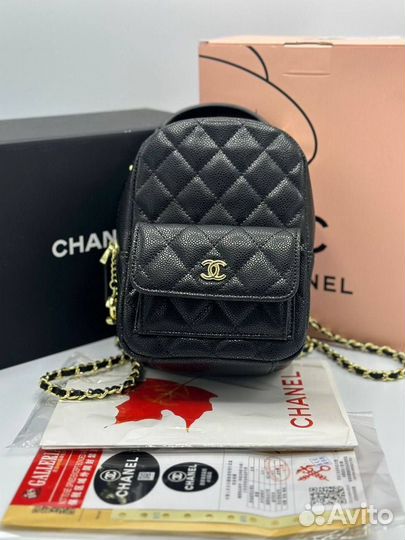 Рюкзак женский chanel натуральная кожа