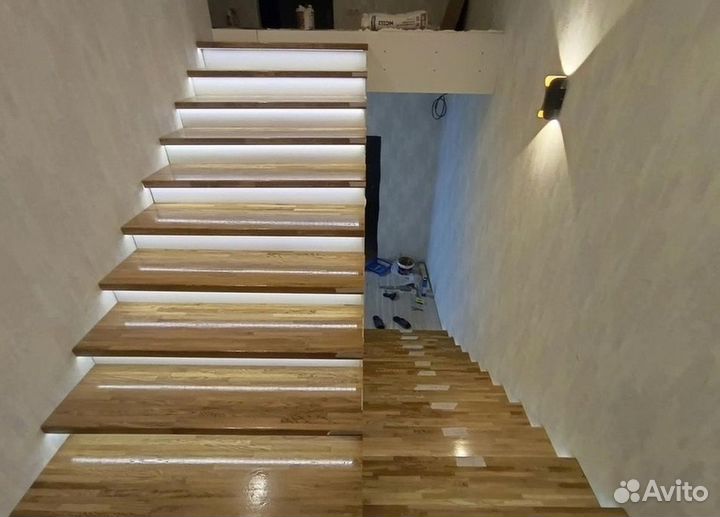 Лестница на металлокаркасе