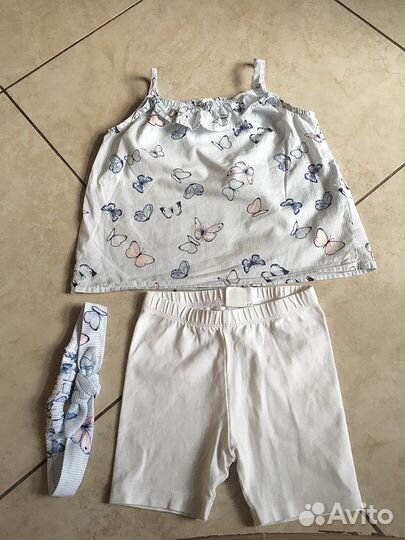 Летние вещи для девочки пакетом hm next gap 80 86