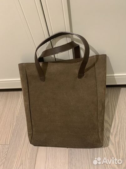 Сумка шоппер замша