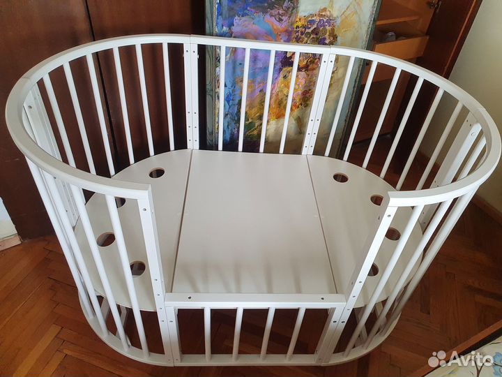 Детская кроватка с маятником+матрас