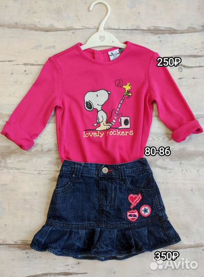 Вещи пакетом 80 86 на девочку george old navy